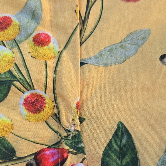 Agua Bendita Yellow Floral Off-Shoulder Mini Dress - Picture 7 of 16